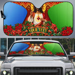 Personalized Eritrea Jesus Christmas Auto Sun Shade Camel Emblem Ugly Pattern Festive Holiday