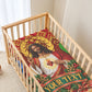 Personalized Eritrea Jesus Christmas Baby Bed Cover Camel Emblem Ugly Pattern Festive Holiday