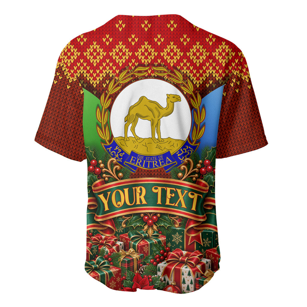 Personalized Eritrea Jesus Christmas Baseball Jersey Camel Emblem Ugly ...