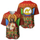 Personalized Eritrea Jesus Christmas Baseball Jersey Camel Emblem Ugly Pattern Festive Holiday