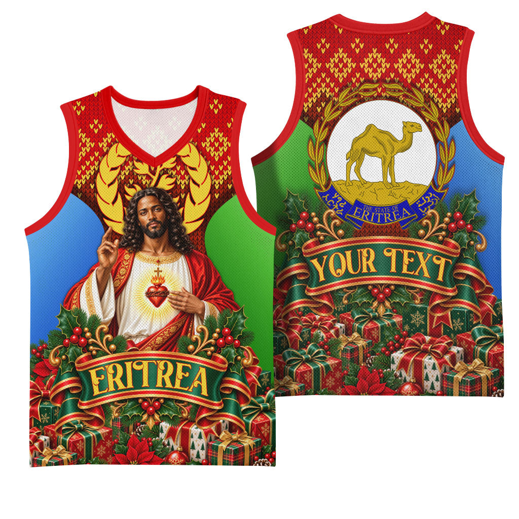 Personalized Eritrea Jesus Christmas Basketball Jersey Camel Emblem ...
