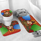 Personalized Eritrea Jesus Christmas Bathroom Set Camel Emblem Ugly Pattern Festive Holiday