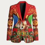 Personalized Eritrea Jesus Christmas Blazer Camel Emblem Ugly Pattern Festive Holiday