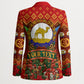 Personalized Eritrea Jesus Christmas Blazer Camel Emblem Ugly Pattern Festive Holiday