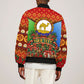 Personalized Eritrea Jesus Christmas Bomber Jacket Camel Emblem Ugly Pattern Festive Holiday