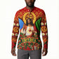 Personalized Eritrea Jesus Christmas Button Sweatshirt Camel Emblem Ugly Pattern Festive Holiday