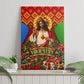 Personalized Eritrea Jesus Christmas Canvas Wall Art Camel Emblem Ugly Pattern Festive Holiday