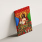 Personalized Eritrea Jesus Christmas Canvas Wall Art Camel Emblem Ugly Pattern Festive Holiday