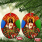 Eritrea Jesus Christmas Ceramic Ornament Camel Emblem Ugly Pattern Festive Holiday