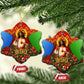 Eritrea Jesus Christmas Ceramic Ornament Camel Emblem Ugly Pattern Festive Holiday
