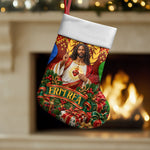 Eritrea Jesus Christmas Stocking Camel Emblem Ugly Pattern Festive Holiday