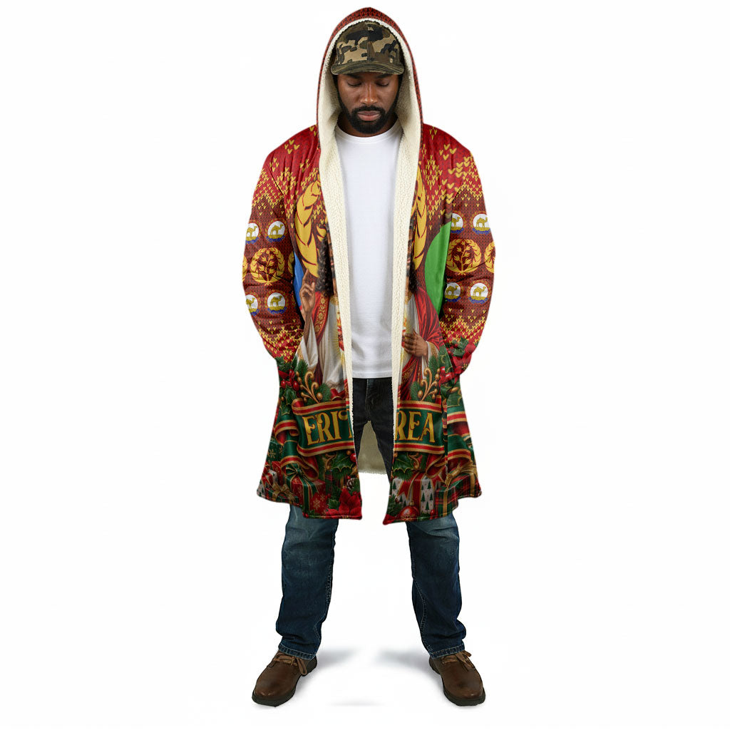 Personalized Eritrea Jesus Christmas Cloak Camel Emblem Ugly Pattern Festive Holiday