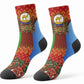 Personalized Eritrea Jesus Christmas Crew Socks Camel Emblem Ugly Pattern Festive Holiday