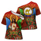 Personalized Eritrea Jesus Christmas Cross Shoulder Shirt Camel Emblem Ugly Pattern Festive Holiday