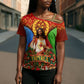 Personalized Eritrea Jesus Christmas Cross Shoulder Shirt Camel Emblem Ugly Pattern Festive Holiday