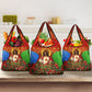 Personalized Eritrea Jesus Christmas Grocery Bag Camel Emblem Ugly Pattern Festive Holiday