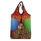 Personalized Eritrea Jesus Christmas Grocery Bag Camel Emblem Ugly Pattern Festive Holiday