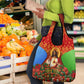Personalized Eritrea Jesus Christmas Grocery Bag Camel Emblem Ugly Pattern Festive Holiday