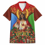 Personalized Eritrea Jesus Christmas Hawaiian Shirt Camel Emblem Ugly Pattern Festive Holiday