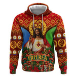Personalized Eritrea Jesus Christmas Hoodie Camel Emblem Ugly Pattern Festive Holiday