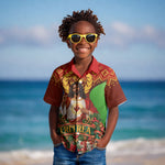 Personalized Eritrea Jesus Christmas Kid Hawaiian Shirt Camel Emblem Ugly Pattern Festive Holiday
