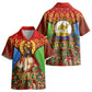 Personalized Eritrea Jesus Christmas Kid Hawaiian Shirt Camel Emblem Ugly Pattern Festive Holiday