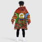 Personalized Eritrea Jesus Christmas Kid Wearable Blanket Hoodie Camel Emblem Ugly Pattern Festive Holiday