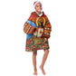 Personalized Eritrea Jesus Christmas Kid Wearable Blanket Hoodie Camel Emblem Ugly Pattern Festive Holiday