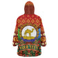 Personalized Eritrea Jesus Christmas Kid Wearable Blanket Hoodie Camel Emblem Ugly Pattern Festive Holiday