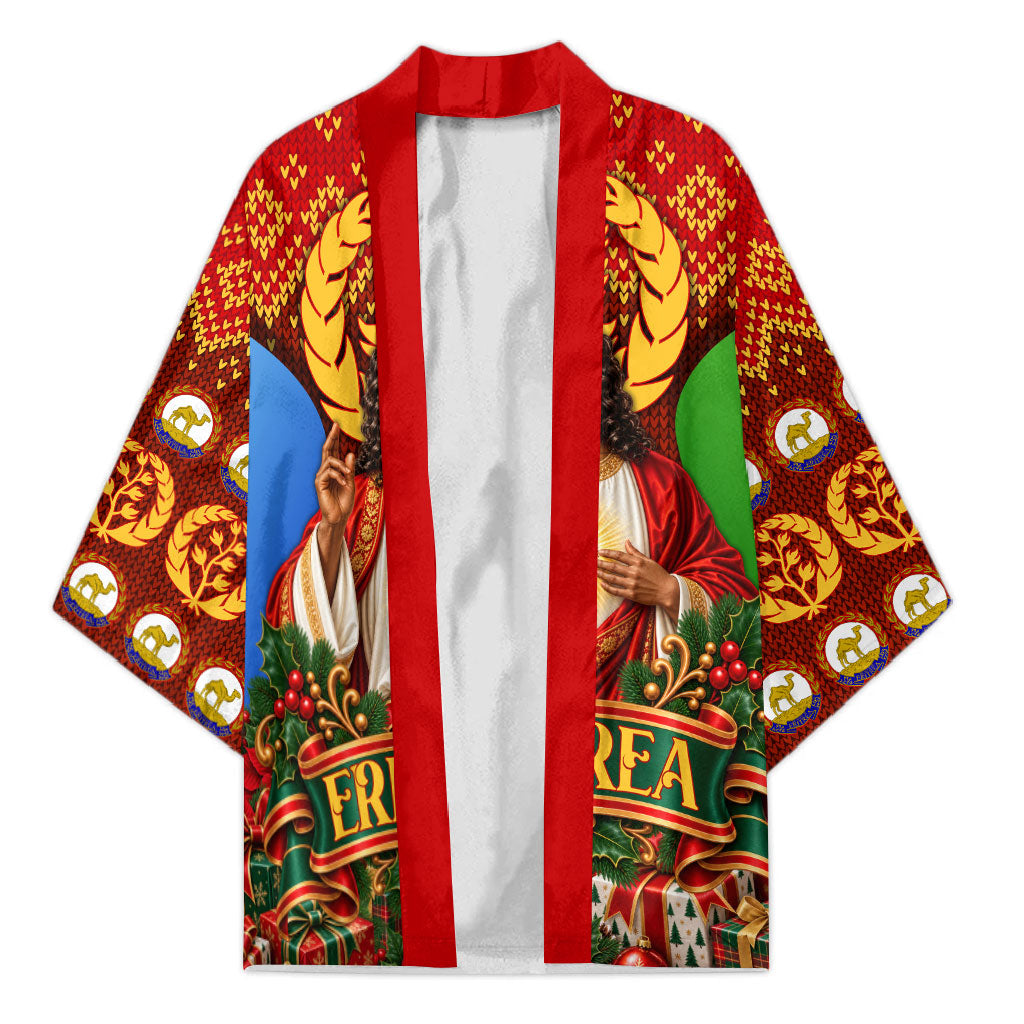 Personalized Eritrea Jesus Christmas Kimono Camel Emblem Ugly Pattern ...