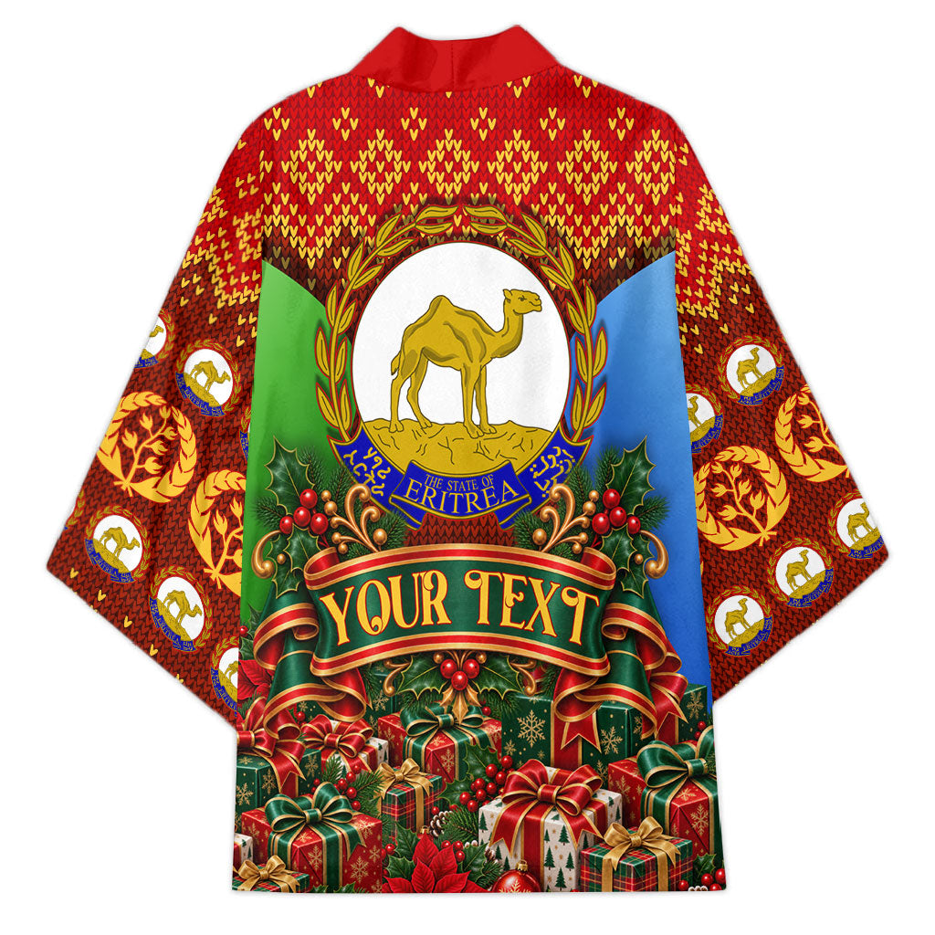 Personalized Eritrea Jesus Christmas Kimono Camel Emblem Ugly Pattern Festive Holiday