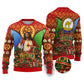 Personalized Eritrea Jesus Christmas Ugly Christmas Sweater Camel Emblem Ugly Pattern Festive Holiday