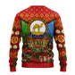 Personalized Eritrea Jesus Christmas Ugly Christmas Sweater Camel Emblem Ugly Pattern Festive Holiday