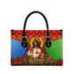 Personalized Eritrea Jesus Christmas Leather Bag Camel Emblem Ugly Pattern Festive Holiday