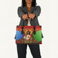 Personalized Eritrea Jesus Christmas Leather Bag Camel Emblem Ugly Pattern Festive Holiday