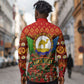 Personalized Eritrea Jesus Christmas Long Sleeve Button Shirt Camel Emblem Ugly Pattern Festive Holiday