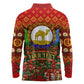 Personalized Eritrea Jesus Christmas Long Sleeve Polo Shirt Camel Emblem Ugly Pattern Festive Holiday