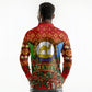 Personalized Eritrea Jesus Christmas Long Sleeve Polo Shirt Camel Emblem Ugly Pattern Festive Holiday