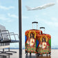 Personalized Eritrea Jesus Christmas Luggage Cover Camel Emblem Ugly Pattern Festive Holiday