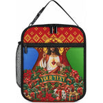 Personalized Eritrea Jesus Christmas Lunch Bag Camel Emblem Ugly Pattern Festive Holiday