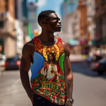 Personalized Eritrea Jesus Christmas Men Tank Top Camel Emblem Ugly Pattern Festive Holiday