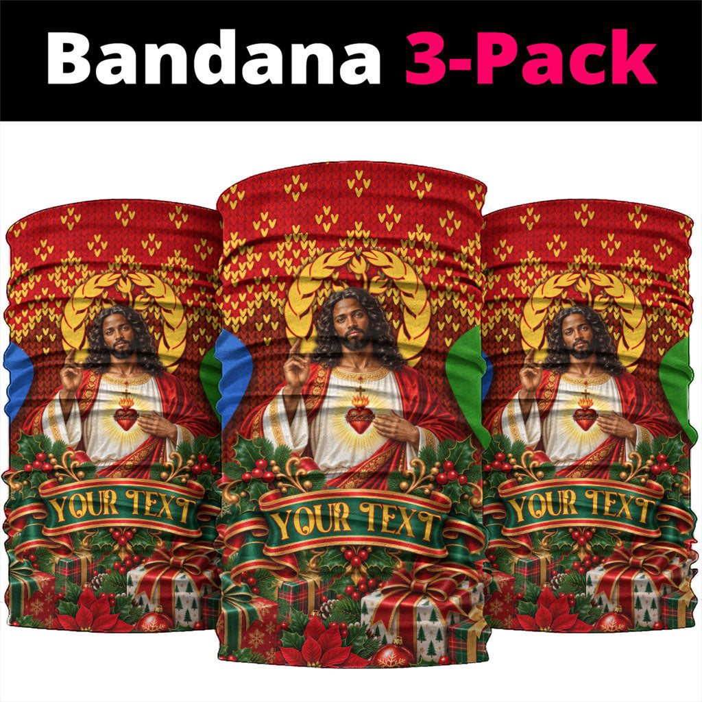 Personalized Eritrea Jesus Christmas Neck Gaiter Camel Emblem Ugly ...