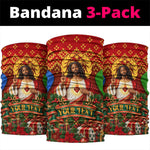 Personalized Eritrea Jesus Christmas Neck Gaiter Camel Emblem Ugly Pattern Festive Holiday
