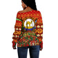 Personalized Eritrea Jesus Christmas Off Shoulder Sweater Camel Emblem Ugly Pattern Festive Holiday