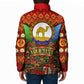Personalized Eritrea Jesus Christmas Padded Jacket Camel Emblem Ugly Pattern Festive Holiday
