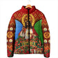 Personalized Eritrea Jesus Christmas Padded Jacket Camel Emblem Ugly Pattern Festive Holiday