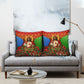 Personalized Eritrea Jesus Christmas Pillow Cover Camel Emblem Ugly Pattern Festive Holiday