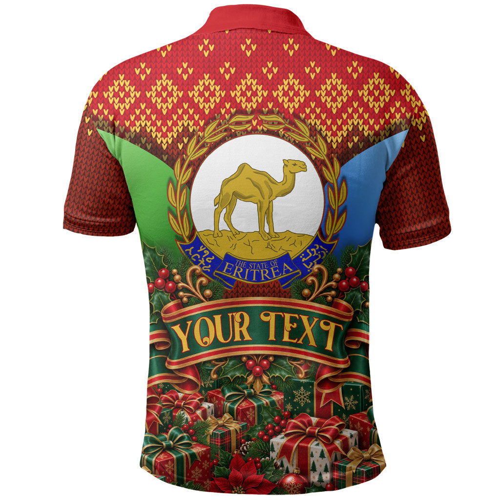 Personalized Eritrea Jesus Christmas Polo Shirt Camel Emblem Ugly ...
