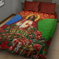 Personalized Eritrea Jesus Christmas Quilt Bed Set Camel Emblem Ugly Pattern Festive Holiday