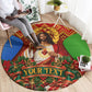 Personalized Eritrea Jesus Christmas Round Carpet Camel Emblem Ugly Pattern Festive Holiday